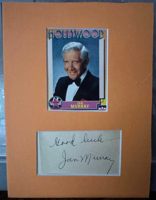 Jan Murray - Matted Autograph - 6x8