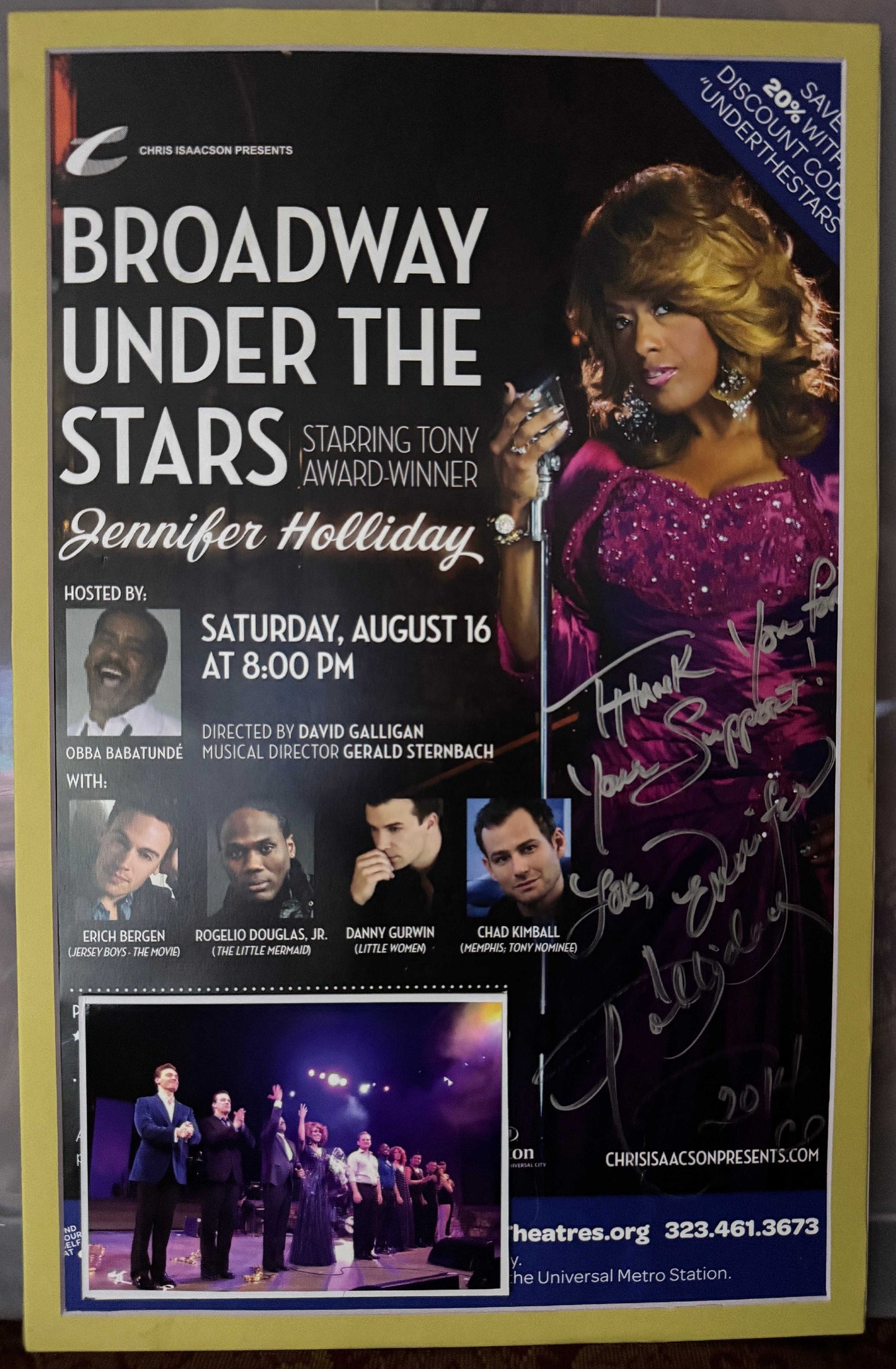 Jennifer Holliday - Matted Autograph - 11x17