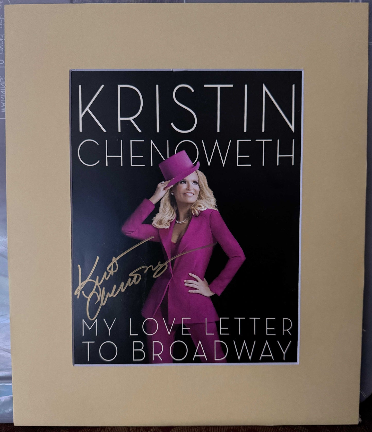 Kristin Chenoweth - Matted Autograph - 11x14
