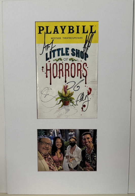 Cast (Off-Broadway) of "Little Shop of Horrors" - Matted Autograph - 11x17