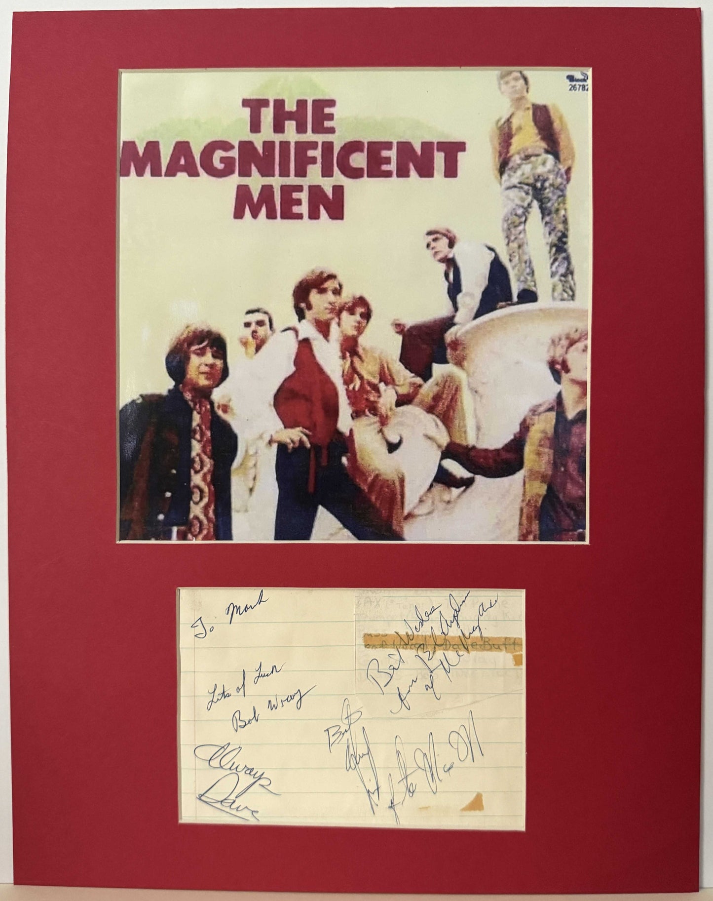 The Magnificent Men - Matted Autographs - 11x14