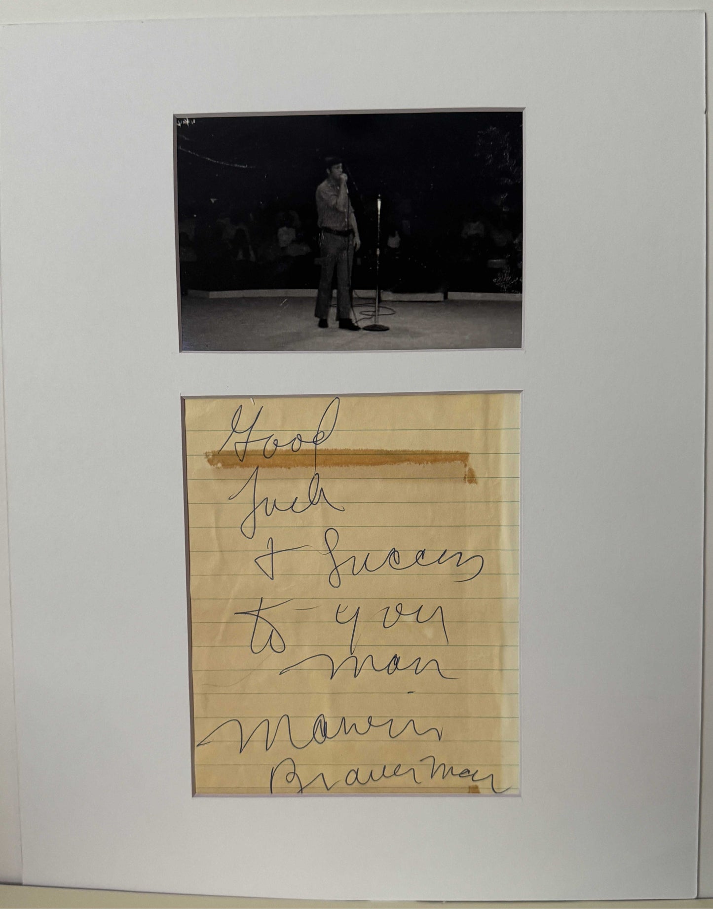 Marvin Braverman - Matted Autograph - 11x14