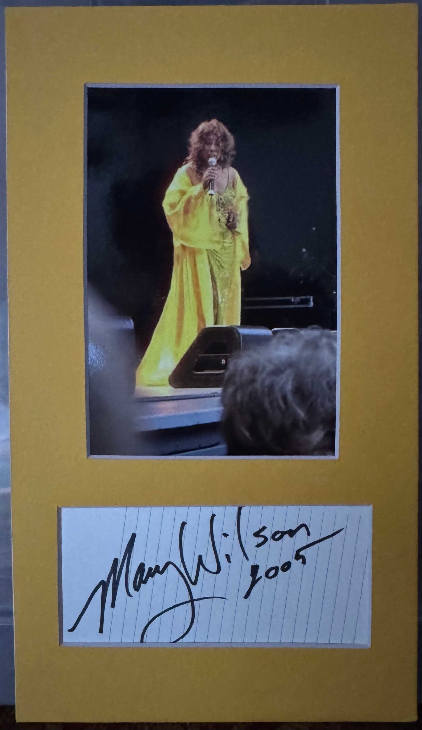 Mary Wilson (of the Supremes) - Matted Autograph - 6.25x10.75
