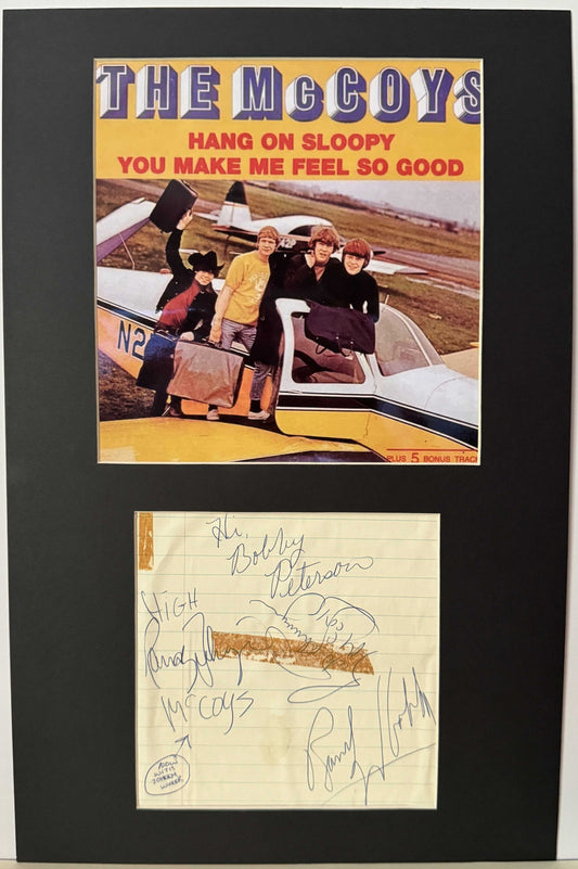 The McCoys - Matted Autographs - 11x17