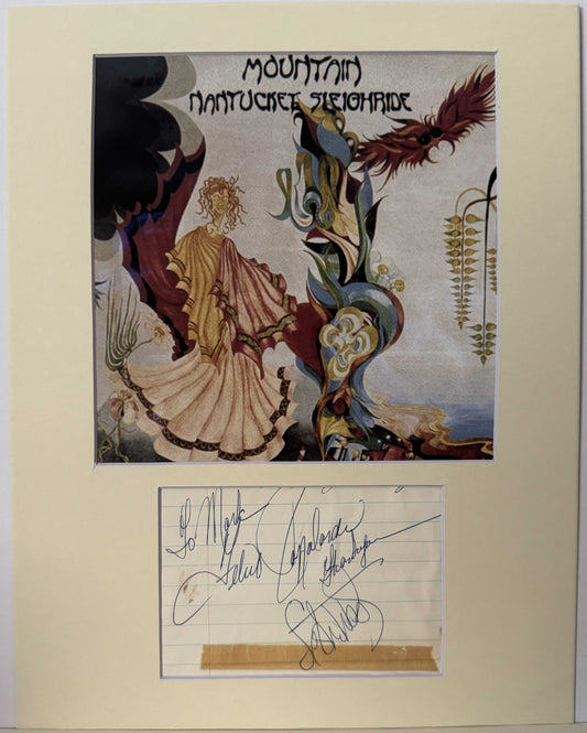 Mountain (Felix Papalardi and Leslie West) - Matted Autographs - 11x14