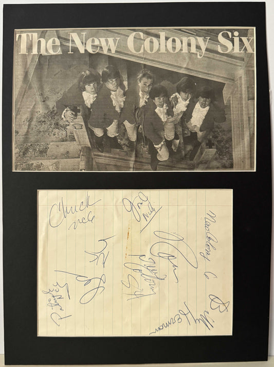 New Colony Six - Matted Autographs - 12x15