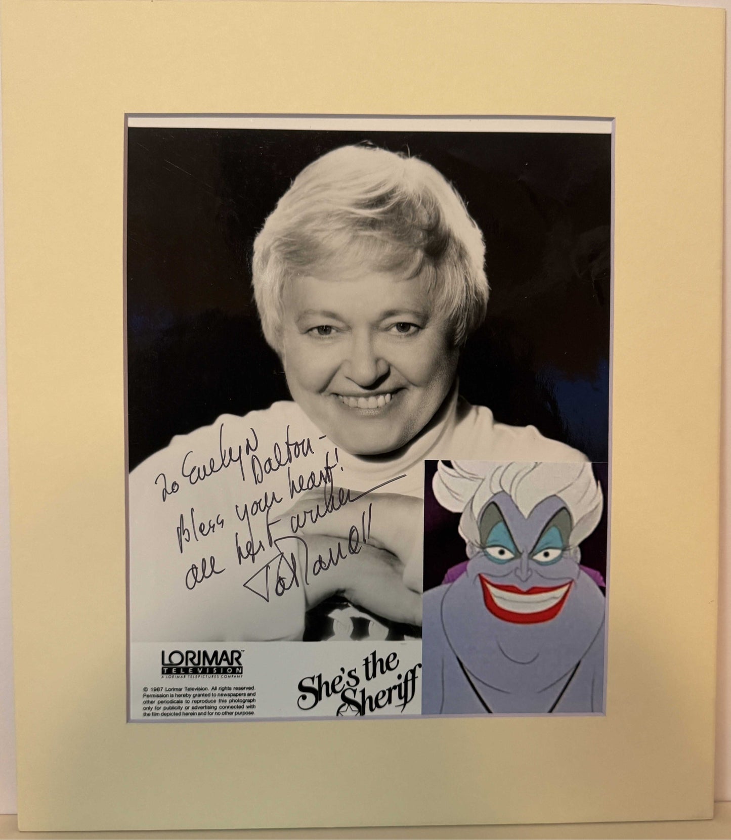 Pat Carroll - Matted Autograph - 11x14