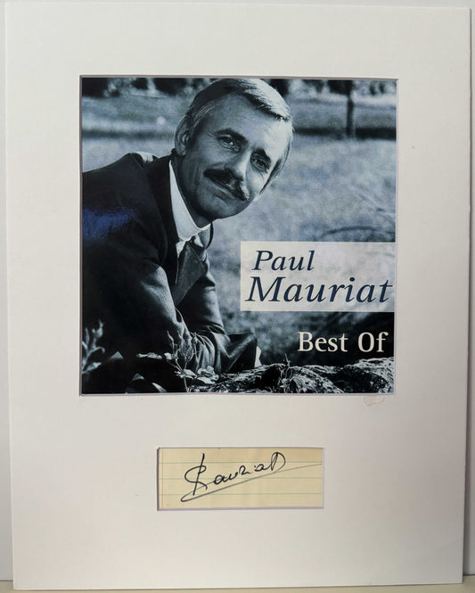 Paul Mauriat - Matted Autograph - 11x14