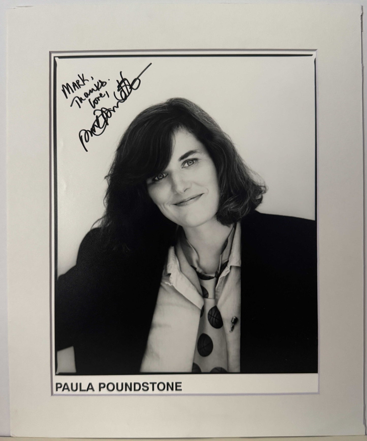Paula Poundstone - Matted Autograph - 10x12
