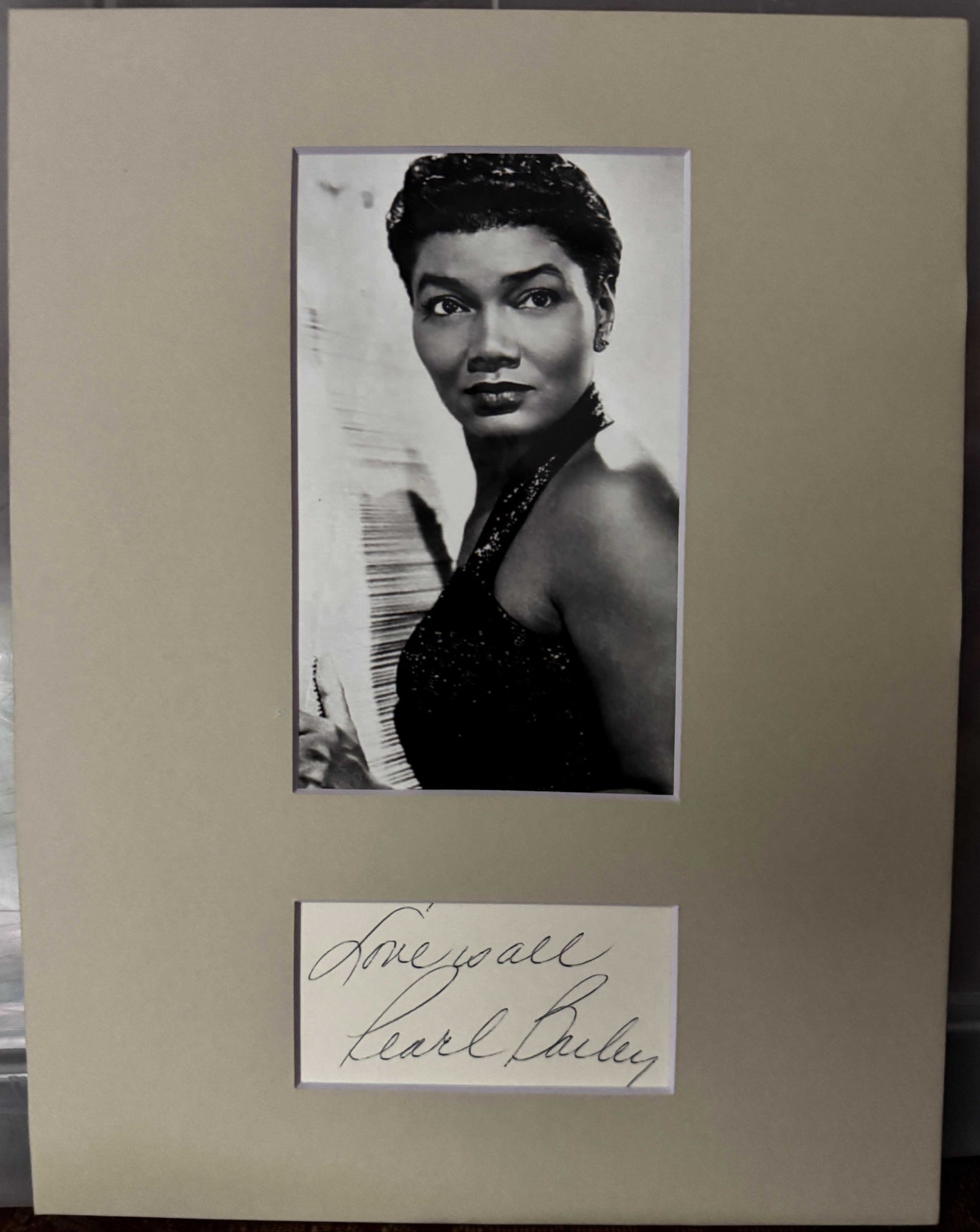 Pearl Bailey - Matted Autograph - 8x11