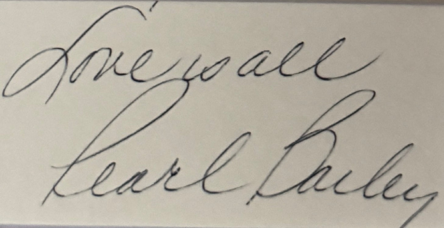 Pearl Bailey - Matted Autograph - 8x11
