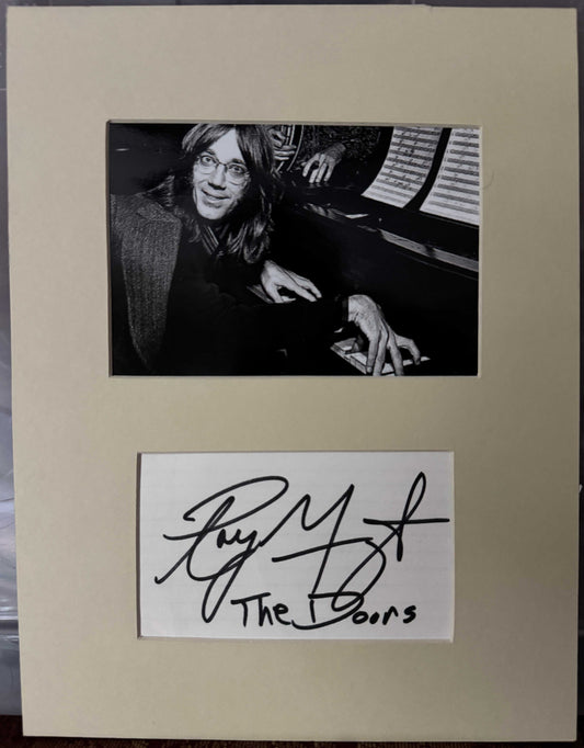 Ray Manzarek (The Doors) - Matted Autograph - 8.5x11