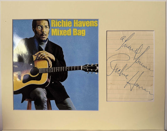 Richie Havens - Matted Autograph - 14x11