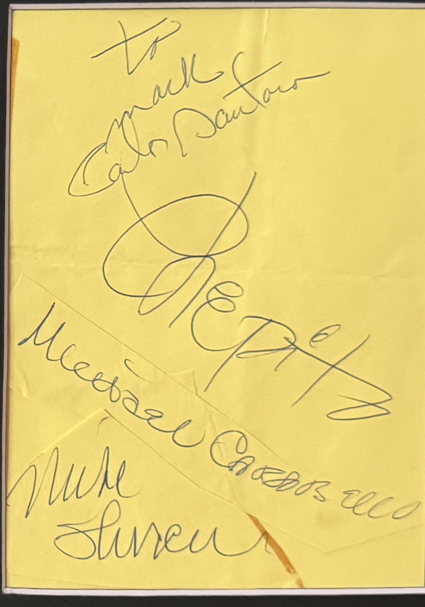 Santana - Matted Autographs - 11x14