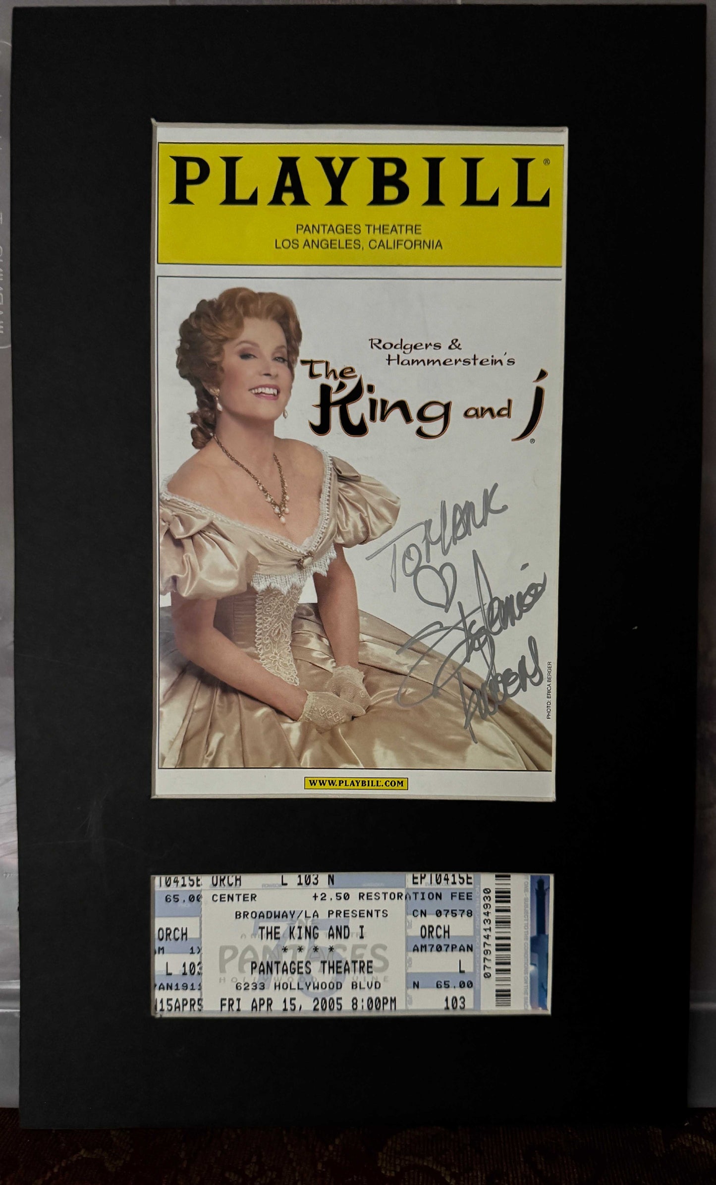Stefanie Powers - Matted Autograph - 8.5x14