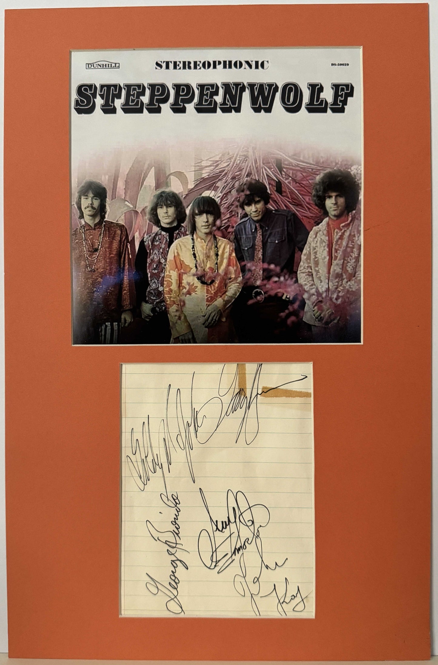 Steppenwolf - Matted Autographs - 11x17