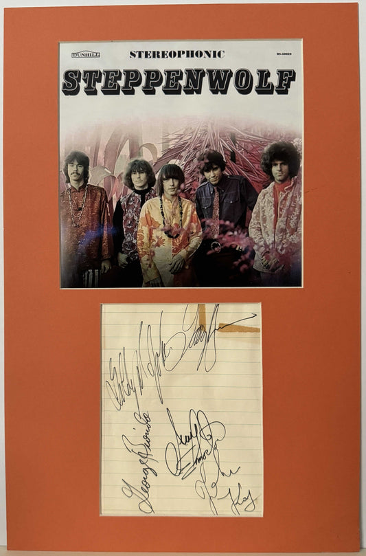 Steppenwolf - Matted Autographs - 11x17