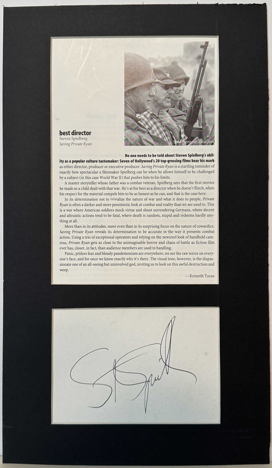 Steven Spielberg - Matted Autograph - 8x12