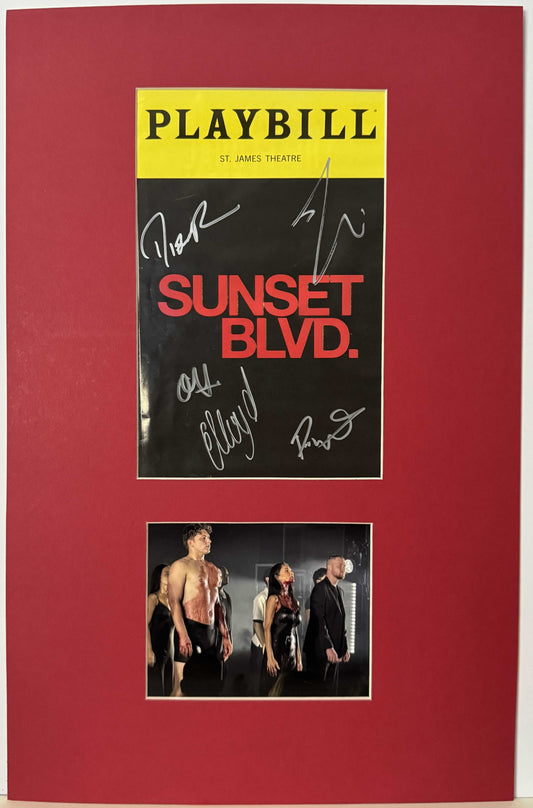 Cast (Broadway) of "Sunset Boulevard" - Matted Autograph - 11x17