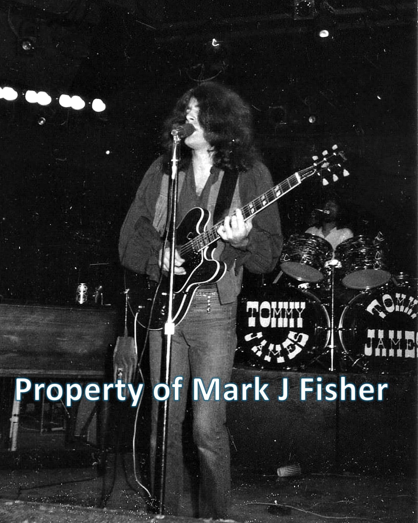 Tommy James - Matted Photograph - B&W