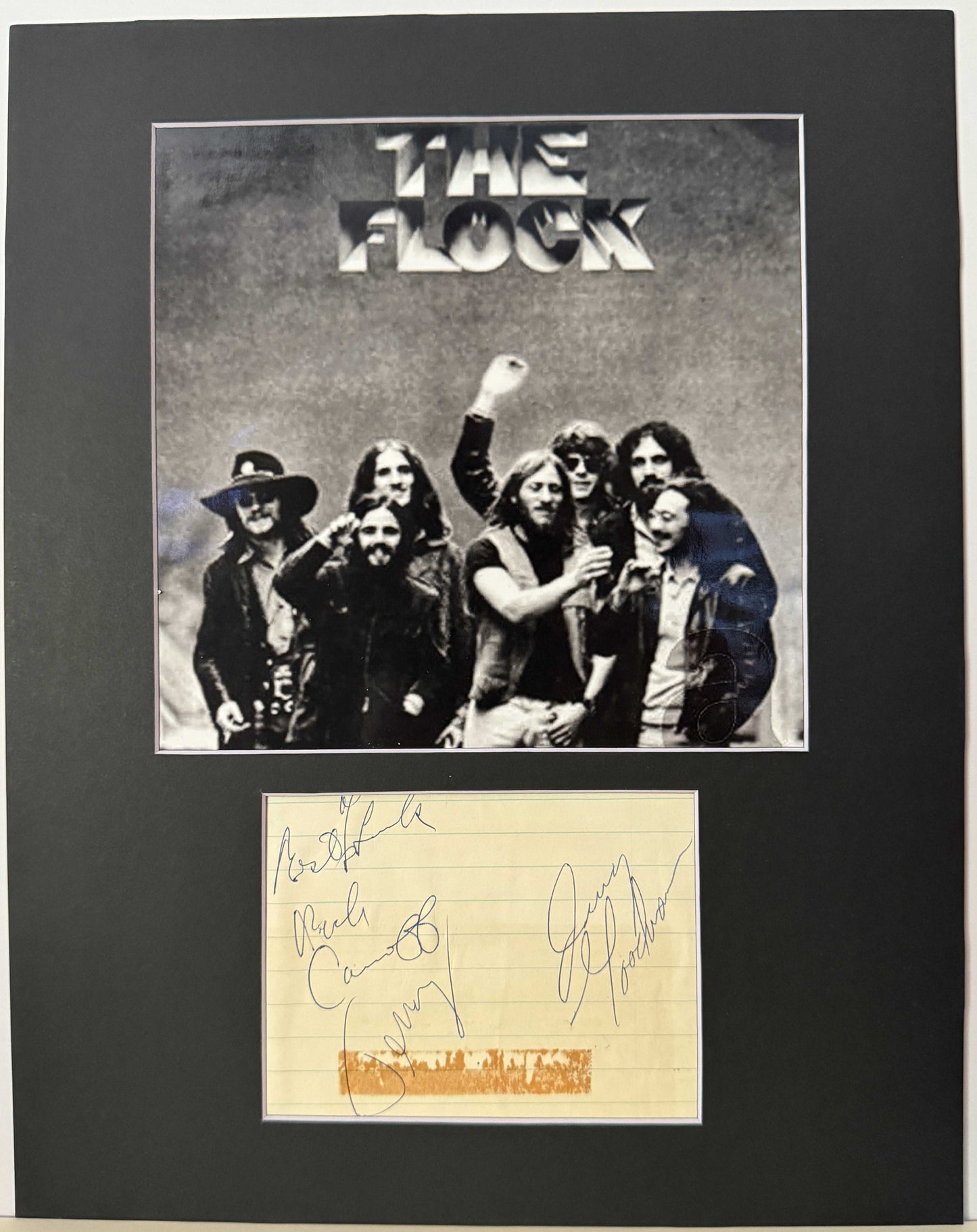 The Flock - Matted Autographs - 11x14