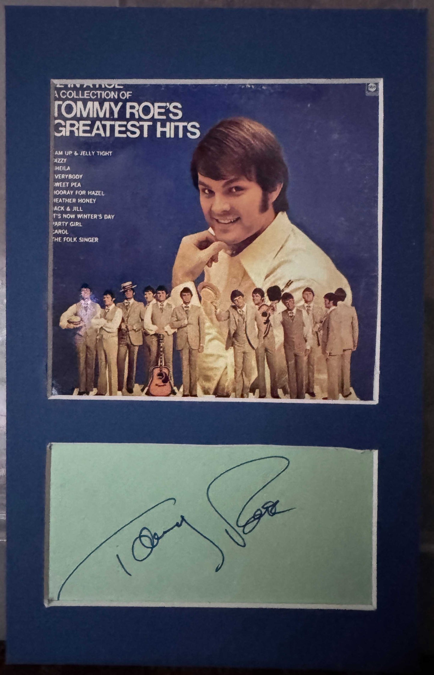 Tommy Roe - Matted Autograph - 5x8