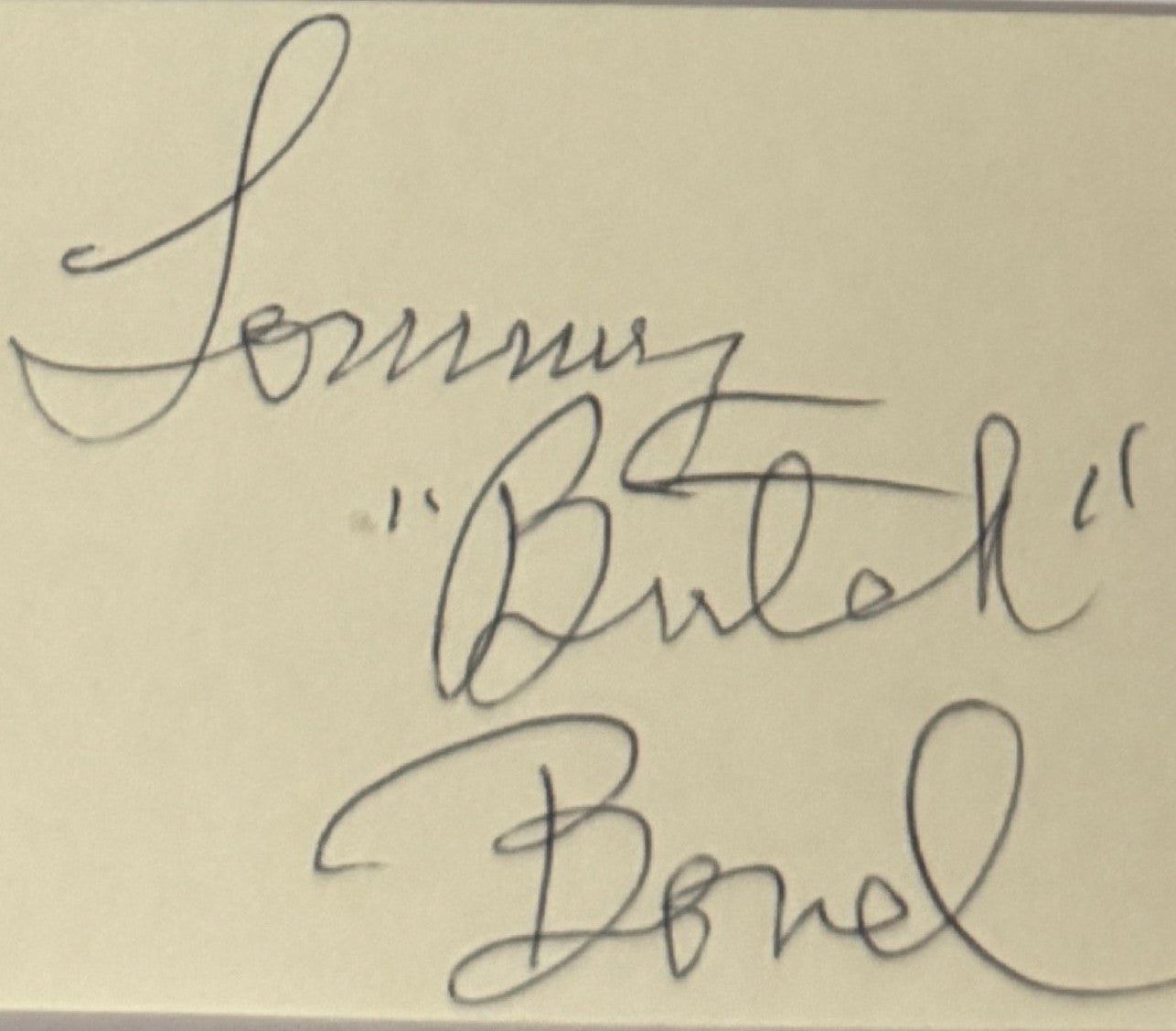 Tommy Bond - Matted Autograph - 8.5x11