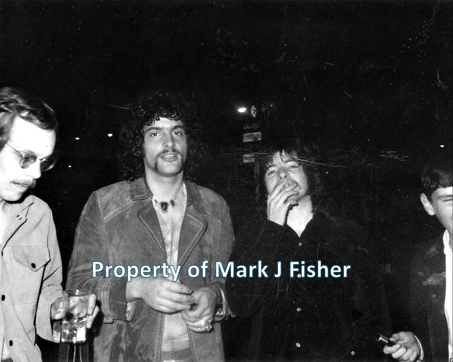 Vanilla Fudge - Matted Photograph - B&W