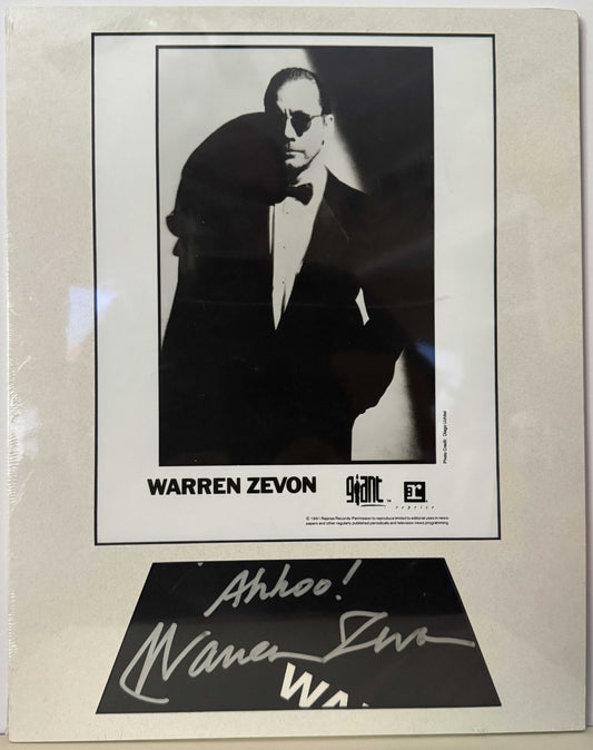 Warren Zevon - Matted Autograph - 11x14