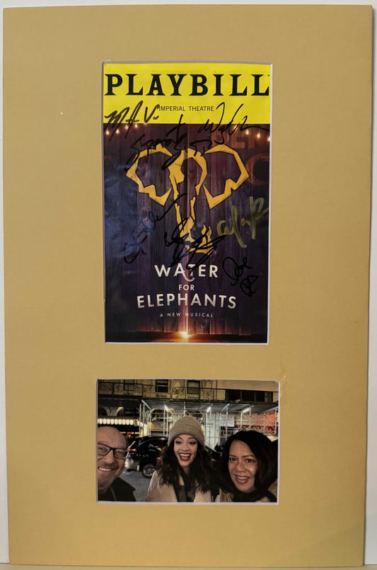 Cast (Broadway) of "Water For Elephants" - Matted Autograph - 11x17