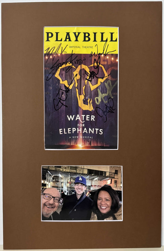 Cast (Broadway) of "Water For Elephants" - Matted Autograph - 11x17