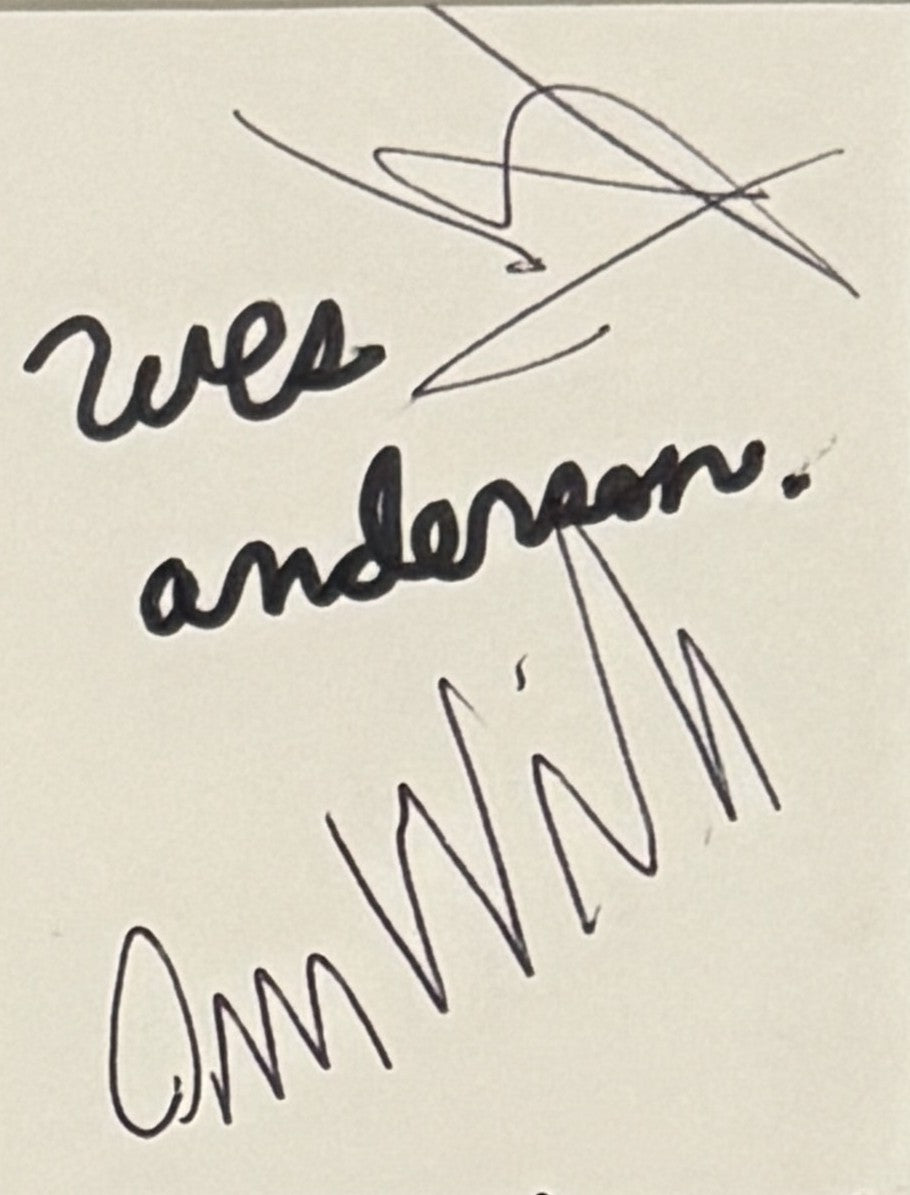 Wes Anderson and Owen Wilson - Matted Autographs - 8x10