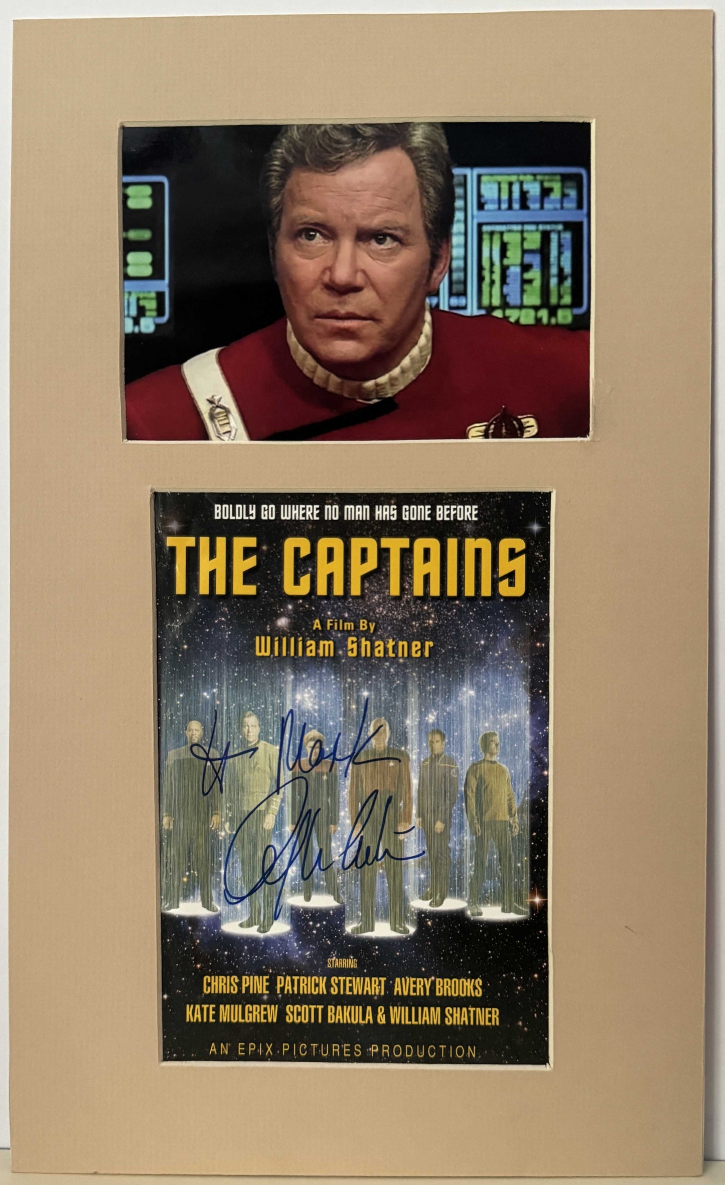William Shatner - Matted Autograph - 8x14