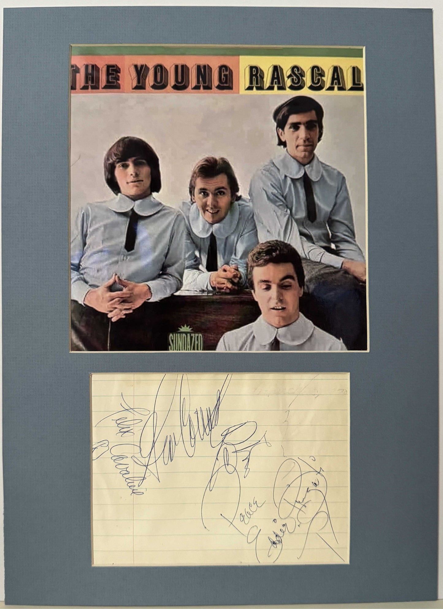 Young Rascals - Matted Autographs - 11x15