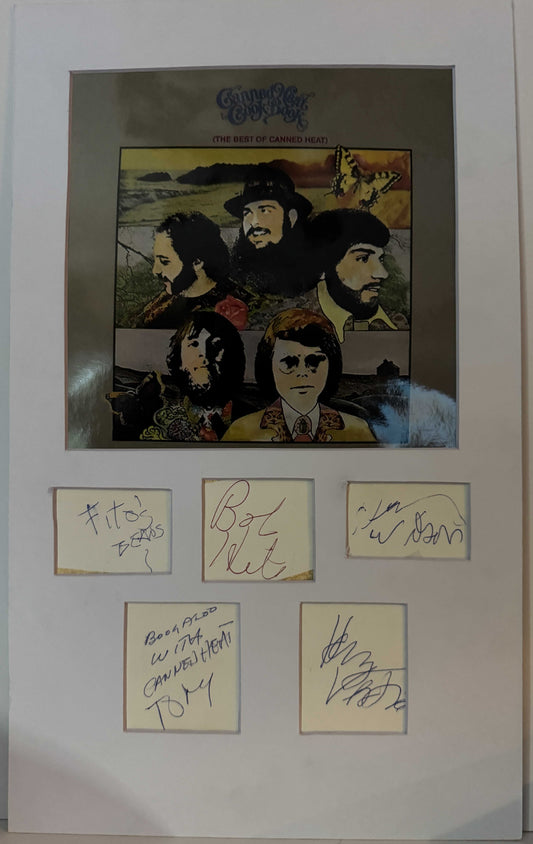 Canned Heat - Matted Autographs - 10.5x14