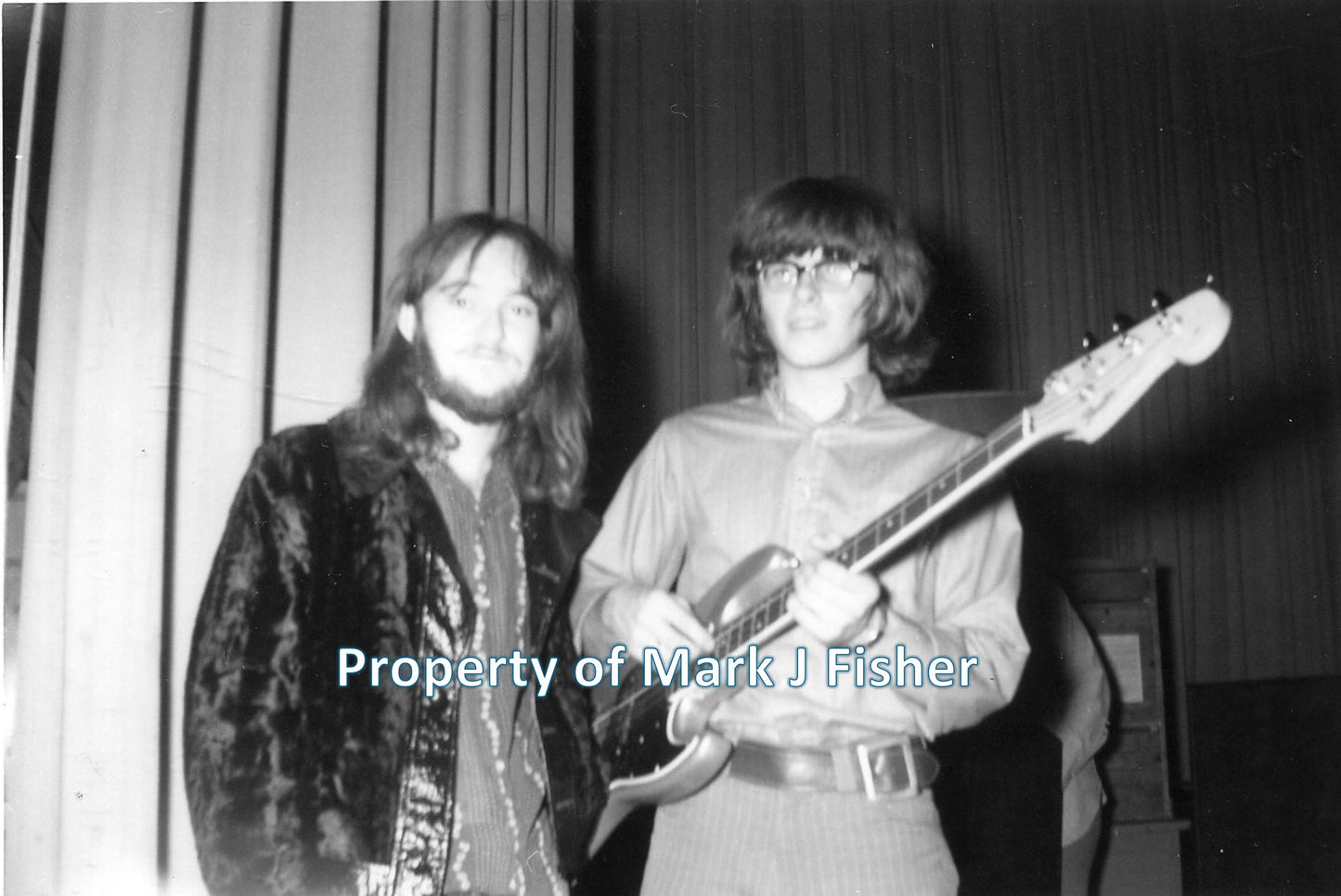 Frijid Pink (Tom Harris and RIck Stevers) - Matted Photograph - B&W