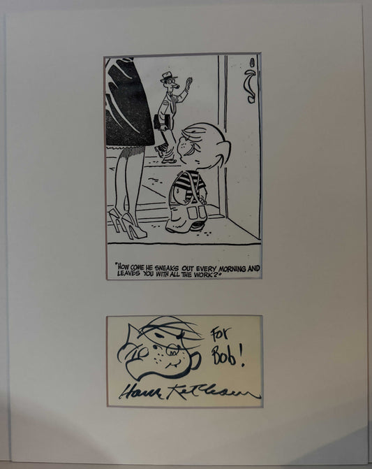 Hank Ketchum - Matted Autograph - 11x14