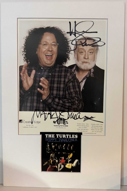 The Turtles featuring Flo & Eddie - Matted Autographs - 11x14